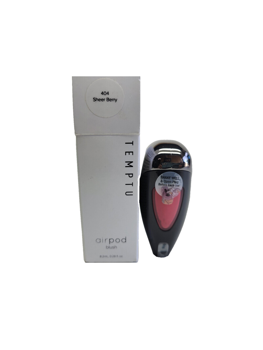 TEMPTU Perfect Canvas AirPod Blush # 404 SHEER BERRY (Hot Pink) 8.2mL / 0.28 oz